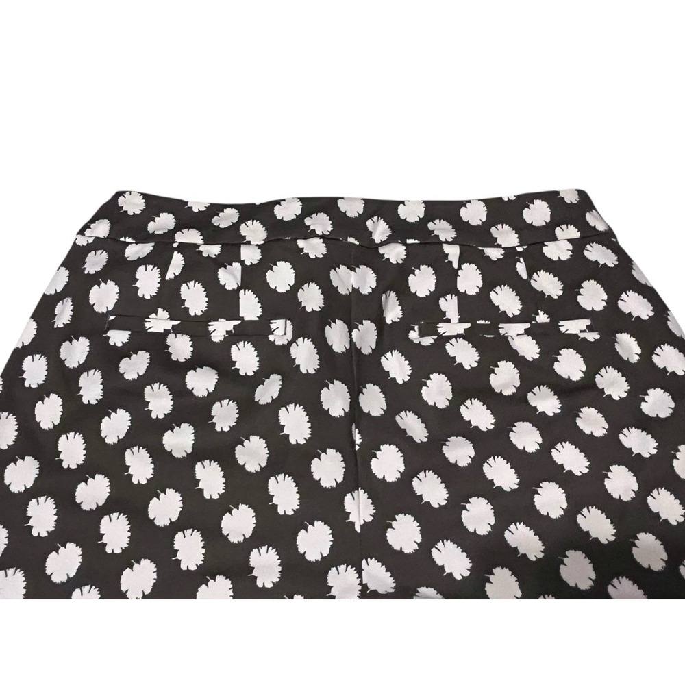 Boden Richmond Pants Womens 8R Olive Green White Leaf Print Cotton Stretch 8R - Picture 7 of 8
